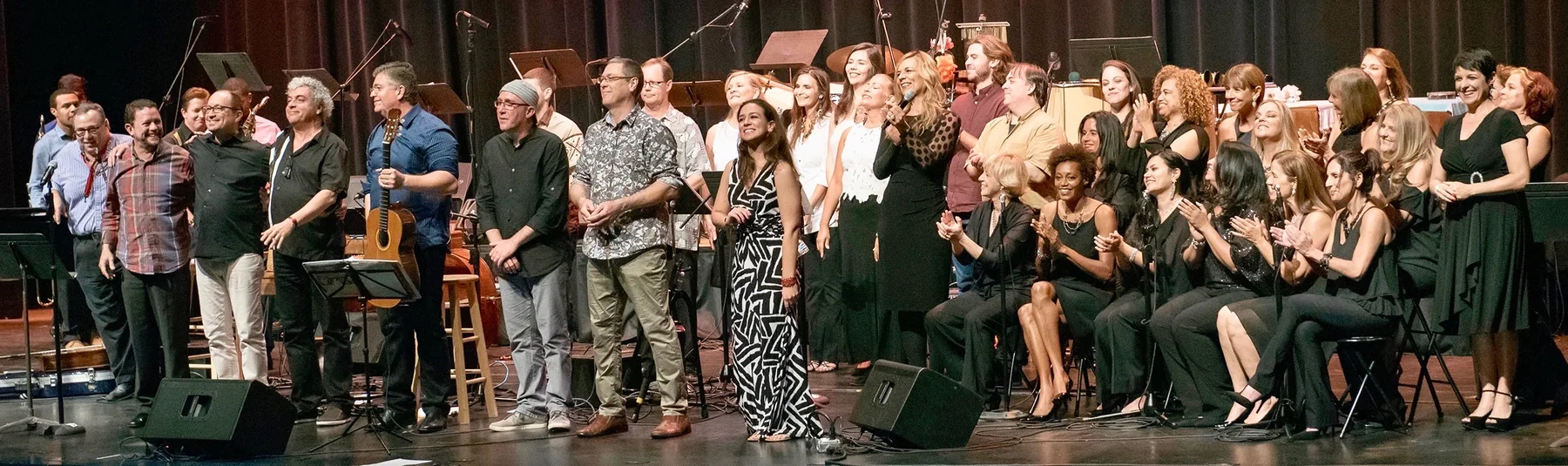 Welson Tremura and fellow artists on stage
